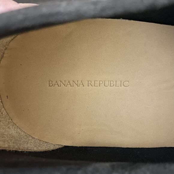 BANANA REPUBLIC Men's Suede Loafers Dark Gray/Brown Shoes - Picture 8 of 8